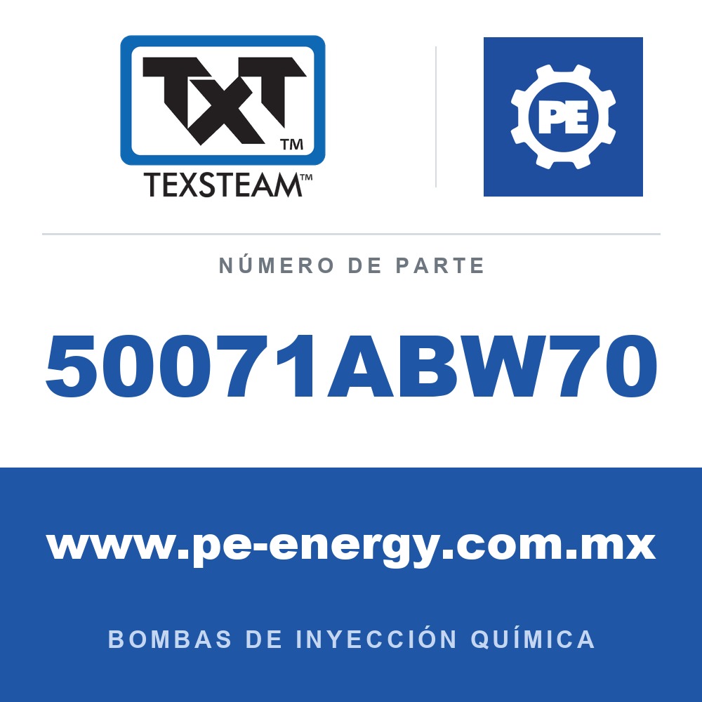 Texsteam 50071ABW70 Bomba - 5007 BOMBA (PUMP) 1" CABEZAL (HEAD) SIMPLEX SS SDP/SDP
