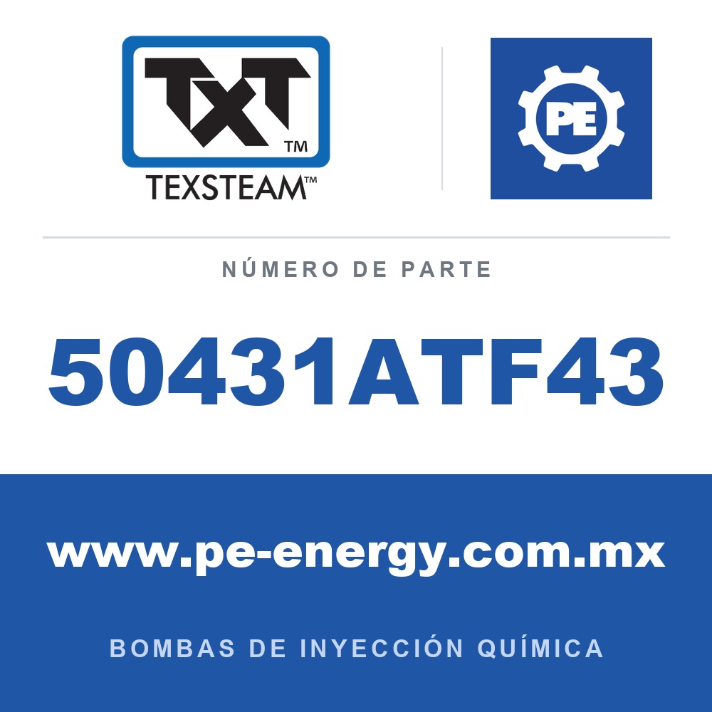 Texsteam 50431ATF43 Bomba - 5045 BOMBA (PUMP) SIMPLEX (SPLX) 3/8 SS T/T C/RFLTR/MANÓMETRO (GA), MS GAS AMARGO (SOUR GAS)