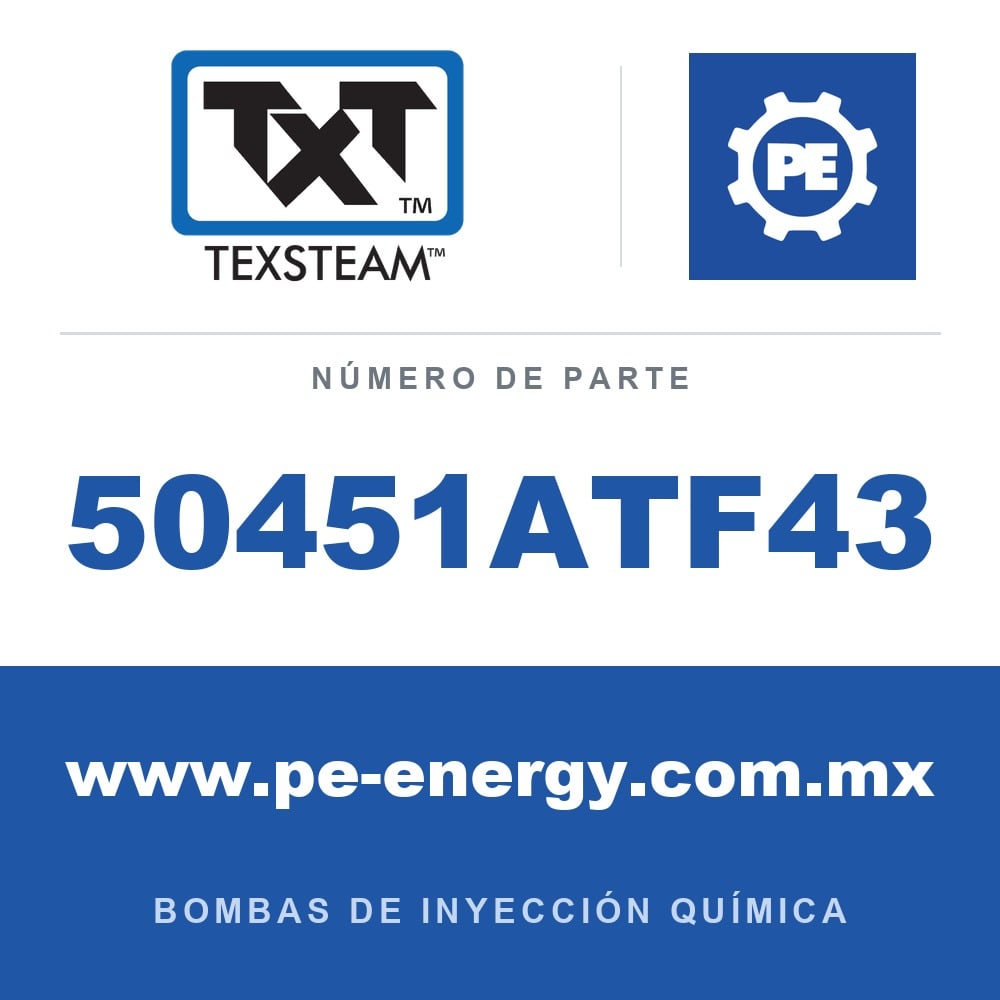 Texsteam 50451ATF43 Bomba - 5045 BOMBA (PUMP) SIMPLEX (SPLX) 1/2 SS T/T C/RFLTR/MANÓMETRO (GA), MS GAS AMARGO (SOUR GAS)