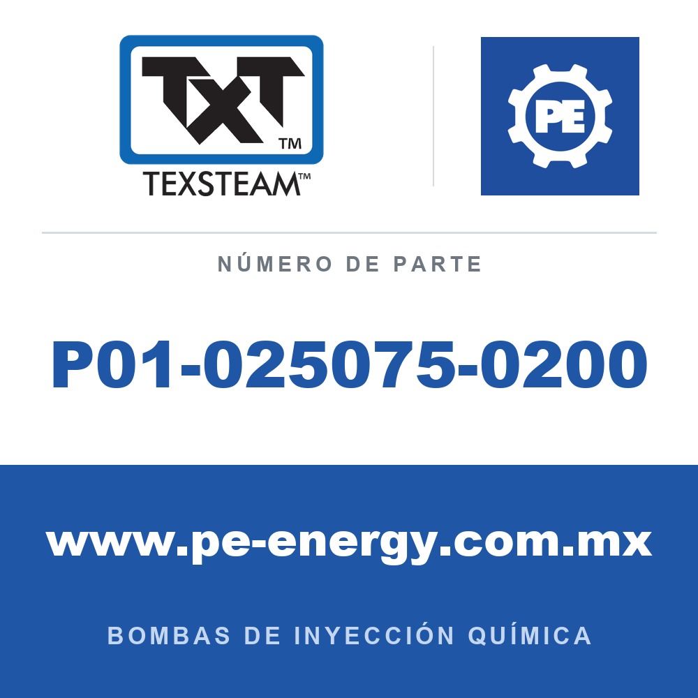 Texsteam P01-025075-0200 - Texsteam P01-025075-0200 - Componente de Tornillería y Herraje