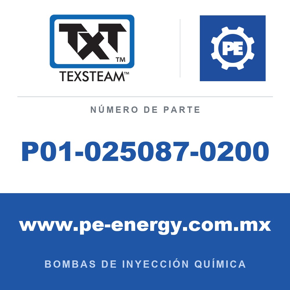 Texsteam P01-025087-0200 - Texsteam P01-025087-0200 - Componente de Tornillería y Herraje