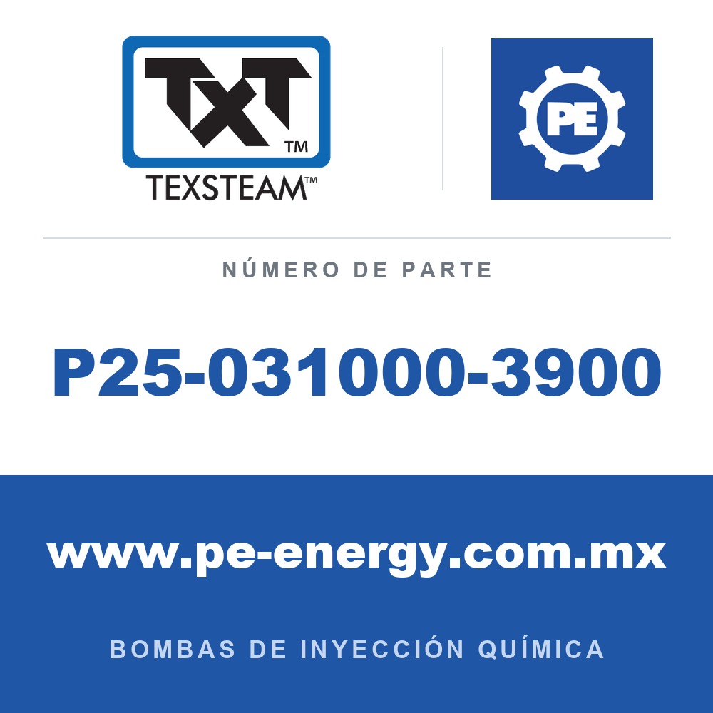 Texsteam P25-031000-3900 - Texsteam P25-031000-3900 - Componente de Tornillería y Herraje