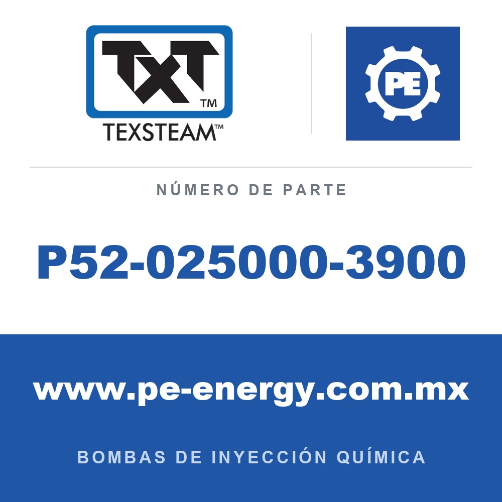 Texsteam P52-025000-3900 - Texsteam P52-025000-3900 - Componente de Tornillería y Herraje