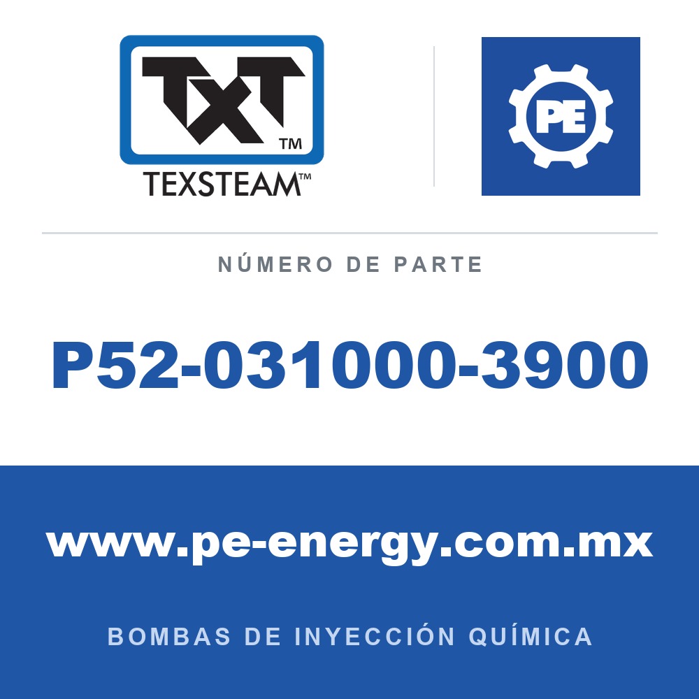 Texsteam P52-031000-3900 - Texsteam P52-031000-3900 - Componente de Tornillería y Herraje