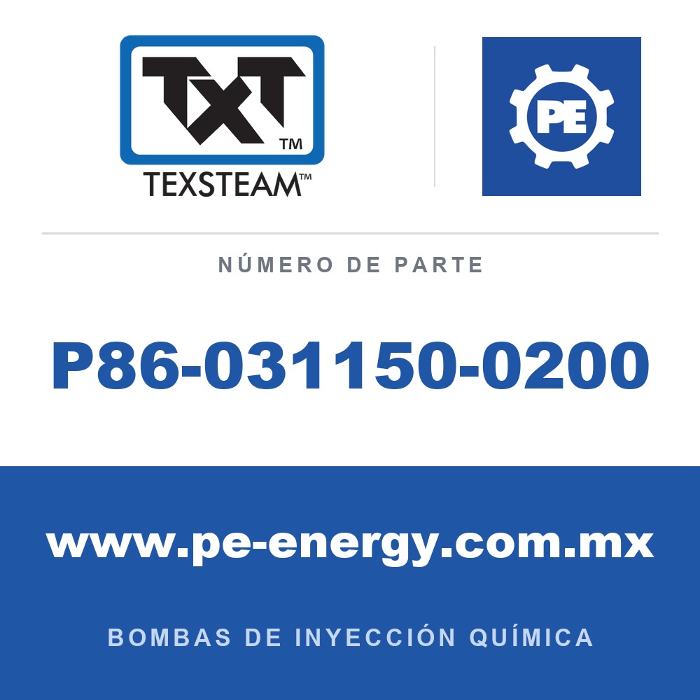 Texsteam P86-031150-0200 - Texsteam P86-031150-0200 - Componente de Tornillería y Herraje