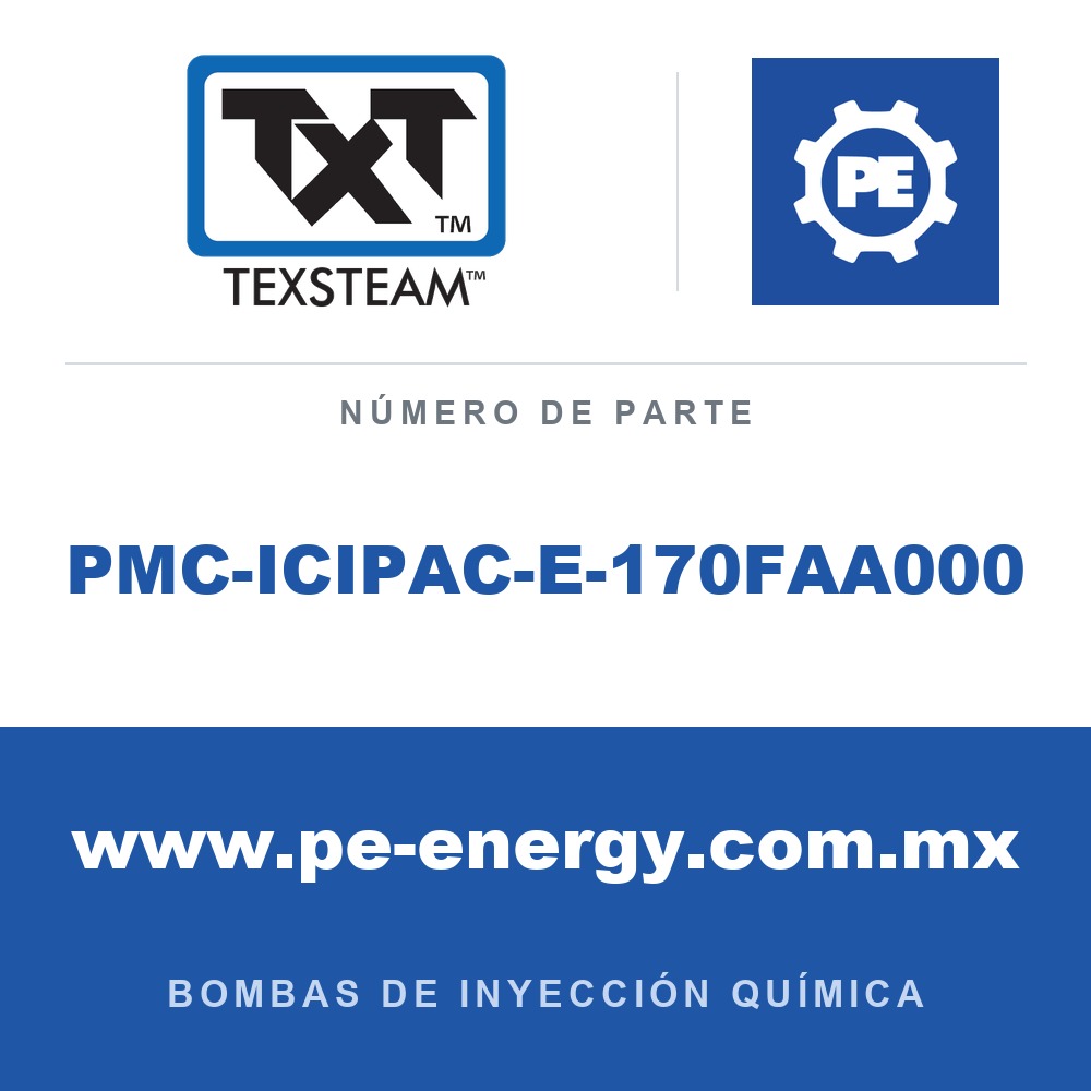 Texsteam PMC-ICIPAC-E-170FAA000 Bomba - BOMBA (PUMP), SIMPLEX (SPLX) 1/4, ICIP, AC/DC COMM I/0 SS SDP/SDP