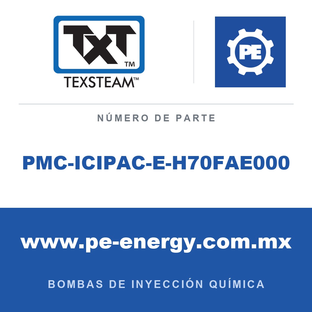 Texsteam PMC-ICIPAC-E-H70FAE000 Bomba - BOMBA (PUMP), SIMPLEX (SPLX) 1/2 AJUSTABLE (ADJ),ICIP,AC/DC COMM I/O SDP/SDP