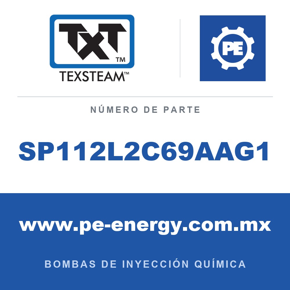 Texsteam SP112L2C69AAG1 Bomba - SP1-1/4 SDP/K 155W 2 BATERÍAS (BATTERY) HC CID2
