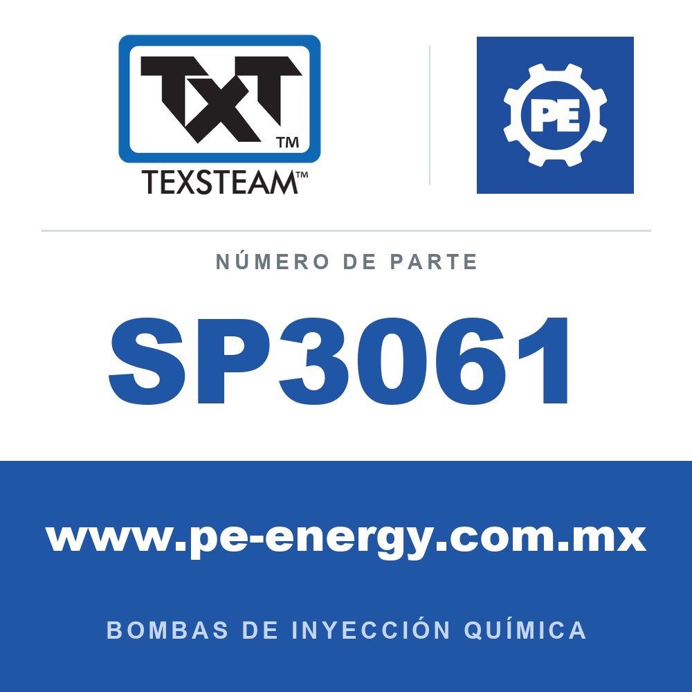 Texsteam SP3061 Ensamblaje de bomba – ENSAMBLE DE BOMBA (PUMP ASSY) 3/8 F/E SS VIT/VIT