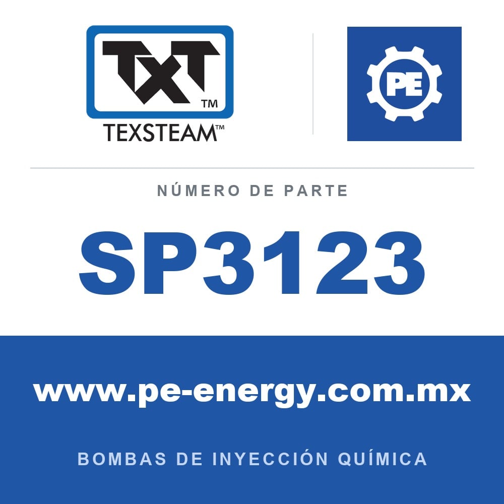 Texsteam SP3123 Conjunto de bomba - SIMPLEX (SPLX) BOMBA (PUMP) ENSAMBLE DE PIEZAS COMUNES (COMMON PARTS ASSY)