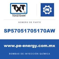 Texsteam SP57051705170AW Bomba - SP5 BOMBA (PUMP) TRÍPLEX (TRI) SS 1/2 FIJO (FIX) SS SDP/SDP ESTÁNDAR (STD) MOTOR (MTR)