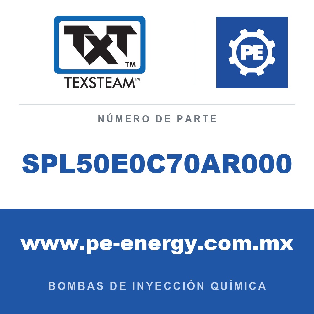 Texsteam SPL50E0C70AR000 - Texsteam SPL50E0C70AR000 Bomba - SPL 1/2 85W CON CAJA C1D2 SS S/S SIN CONTROL, CONVERTIDOR