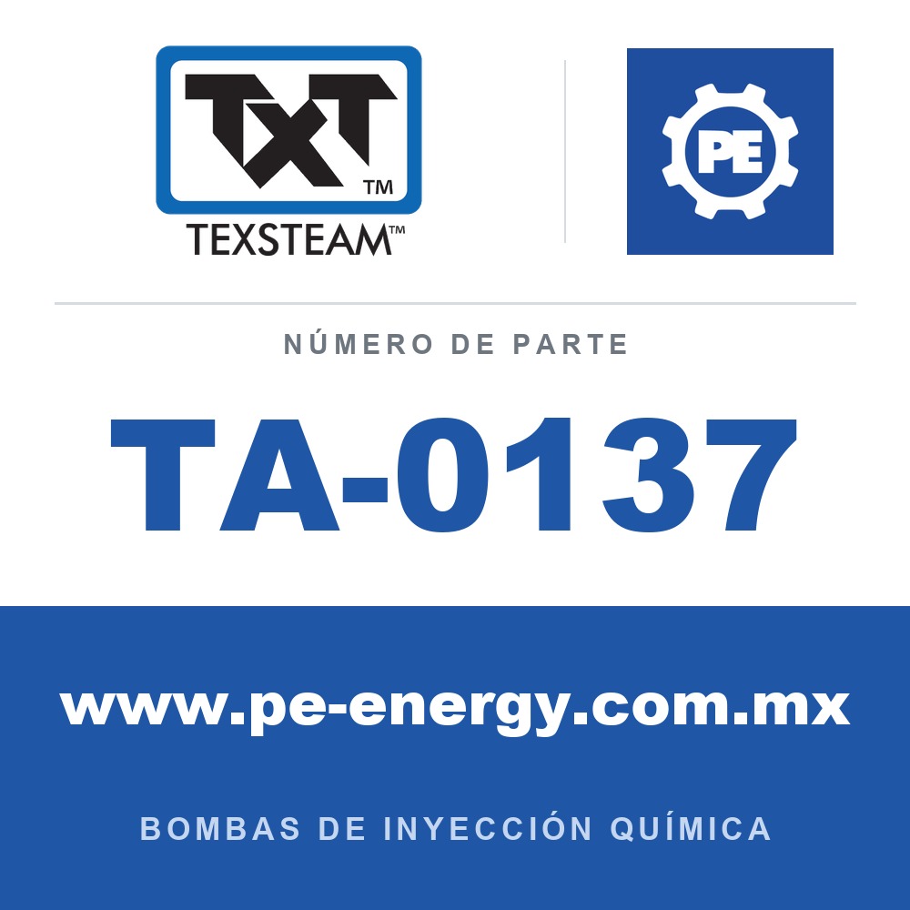 Texsteam TA-0137 - Texsteam TA 0137 - Componente de Válvula y Sello