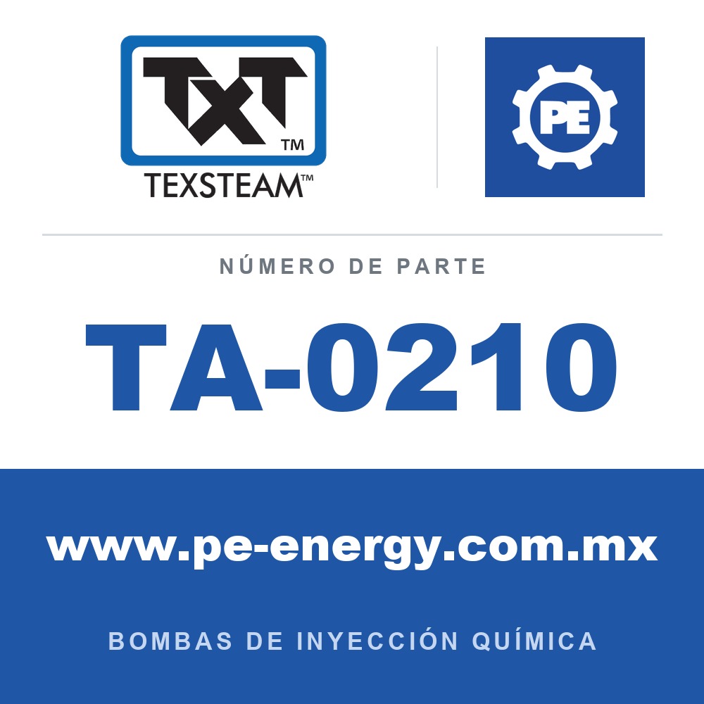 Texsteam TA-0210 - Texsteam TA 0210 - Componente de Válvula y Sello
