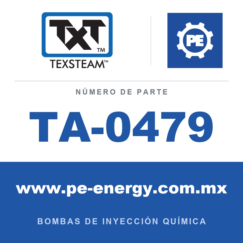 Texsteam TA-0479 - Texsteam TA 0479 - Componente de Válvula y Sello