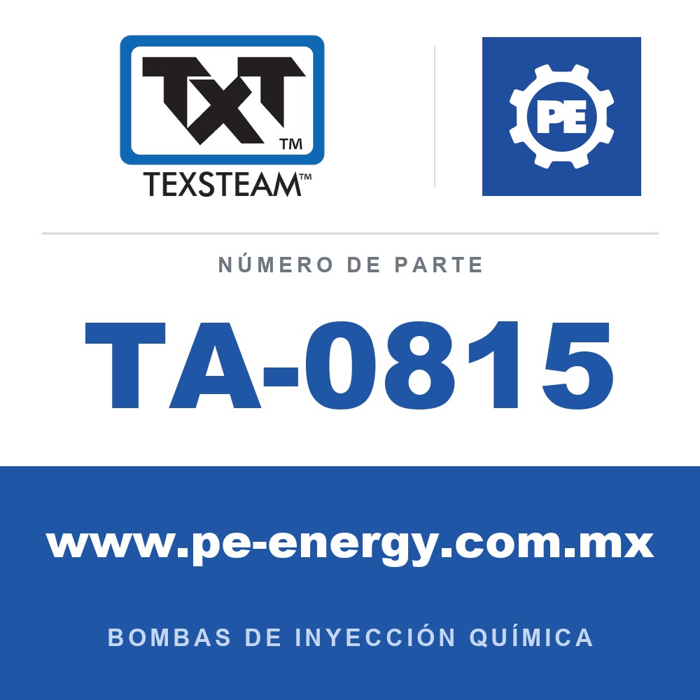 Texsteam TA-0815 - Texsteam TA 0815 - Componente de Válvula y Sello