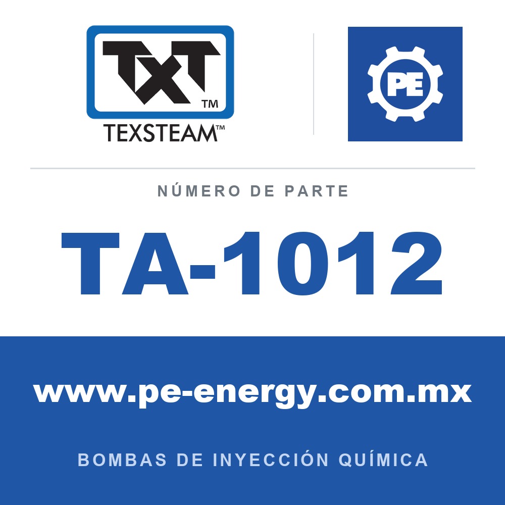 Texsteam TA-1012 - Texsteam TA 1012 - Componente de Válvula y Sello