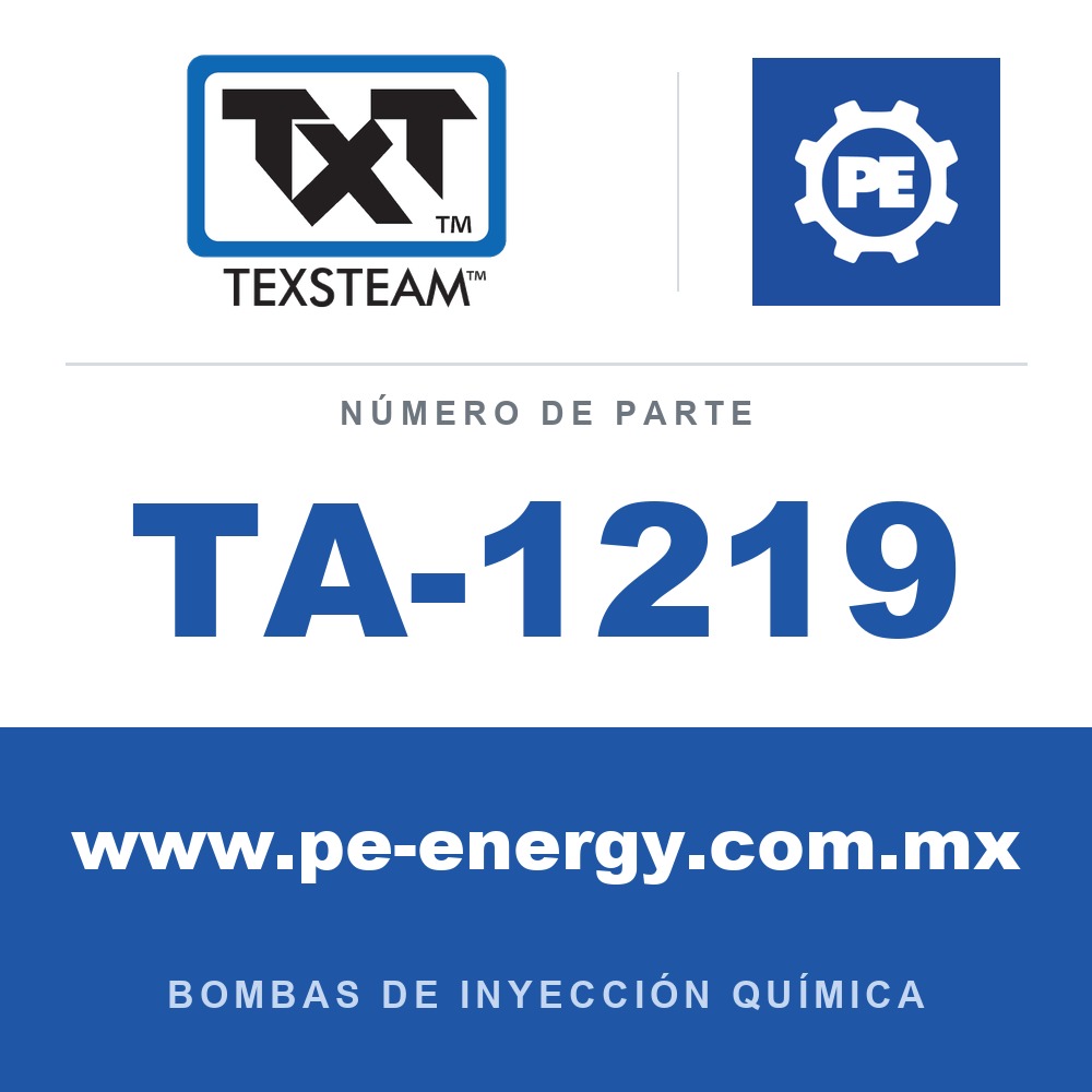 Texsteam TA-1219 - Texsteam TA 1219 - Componente de Válvula y Sello