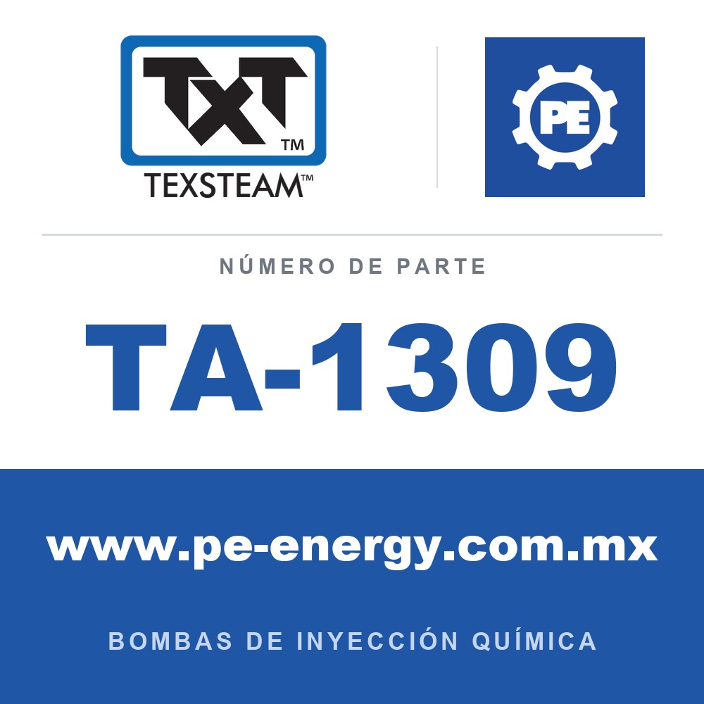 Texsteam TA-1309 - Texsteam TA 1309 - Componente de Válvula y Sello