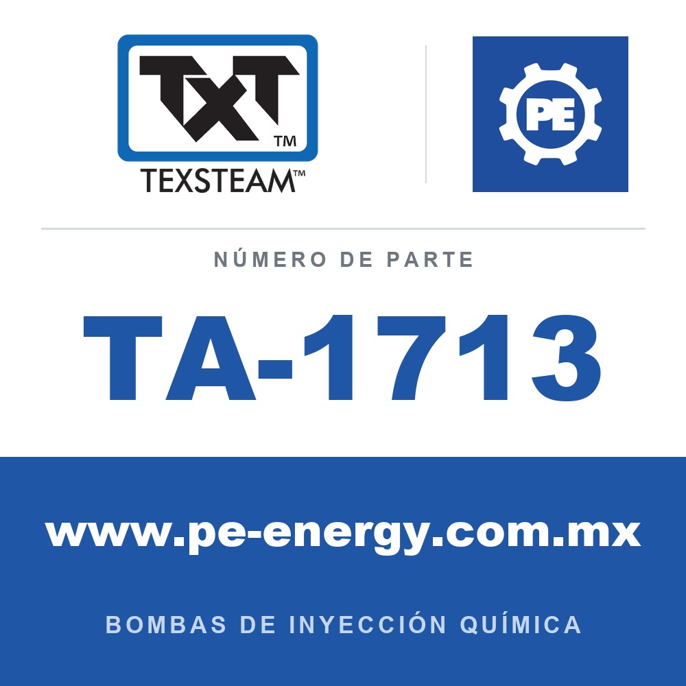 Texsteam TA-1713 - Texsteam TA 1713 - Componente de Válvula y Sello