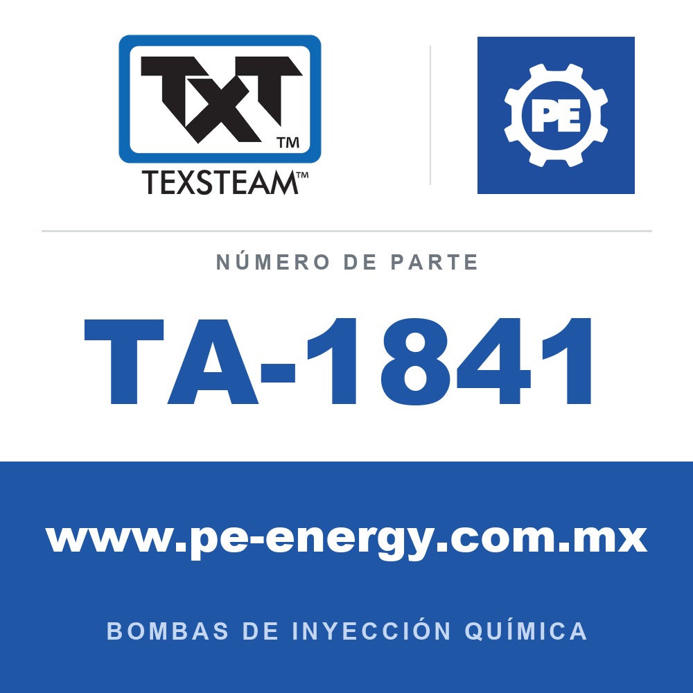 Texsteam TA-1841 - Texsteam TA 1841 - Componente de Válvula y Sello