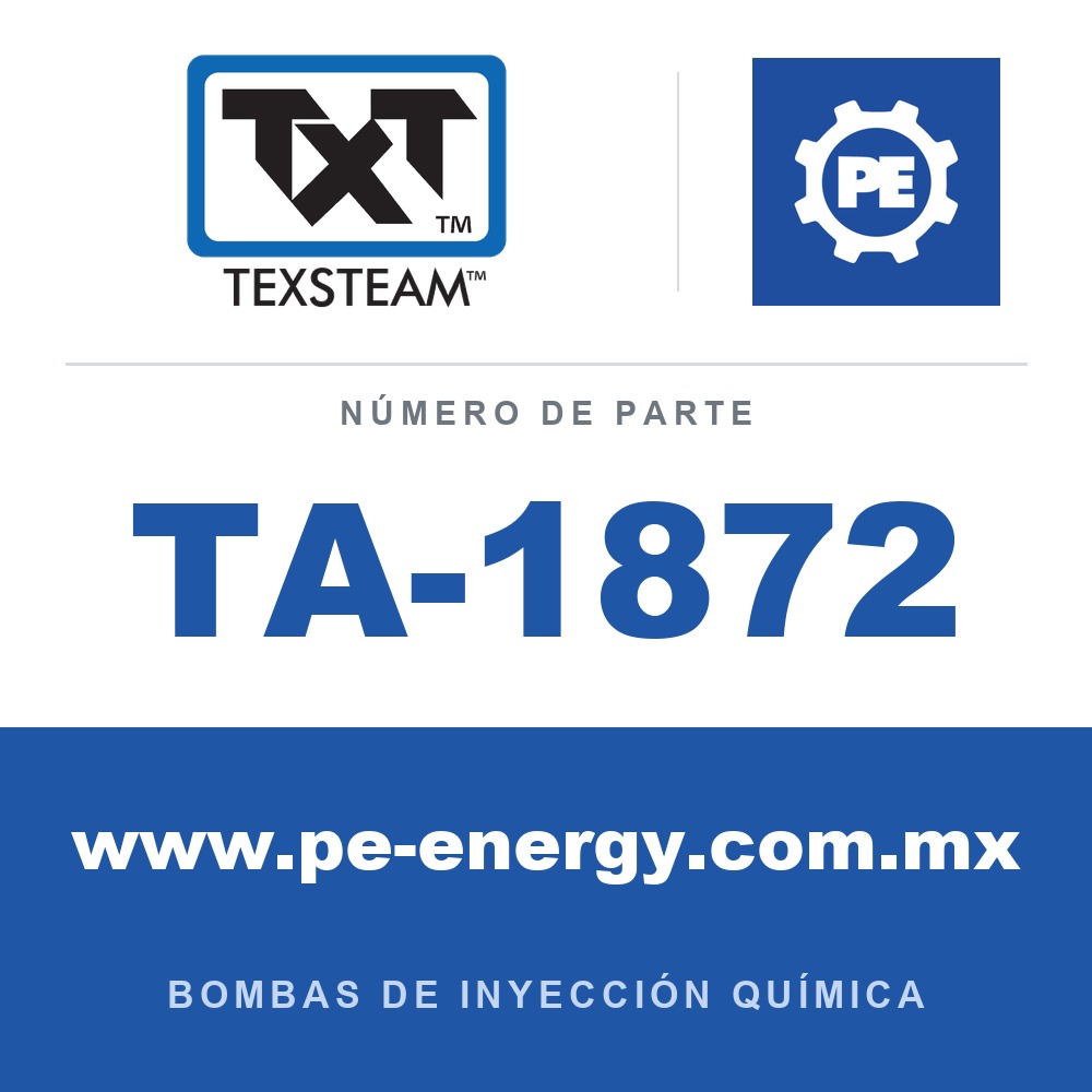 Texsteam TA-1872 - Texsteam TA 1872 - Componente de Válvula y Sello