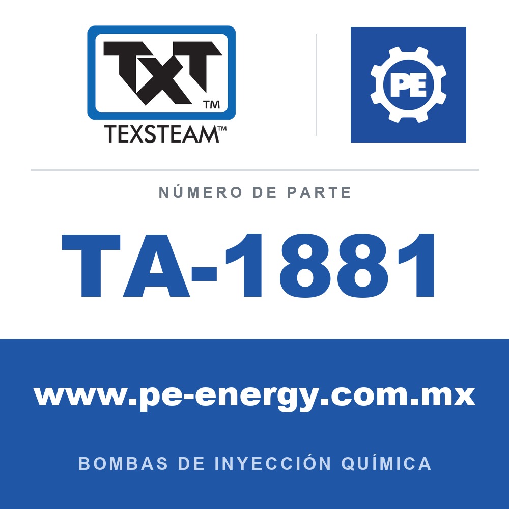 Texsteam TA-1881 - Texsteam TA 1881 - Componente de Válvula y Sello