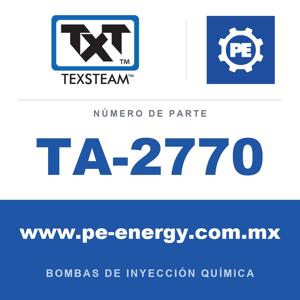 Texsteam TA-2770 - Texsteam TA 2770 - Componente de Válvula y Sello