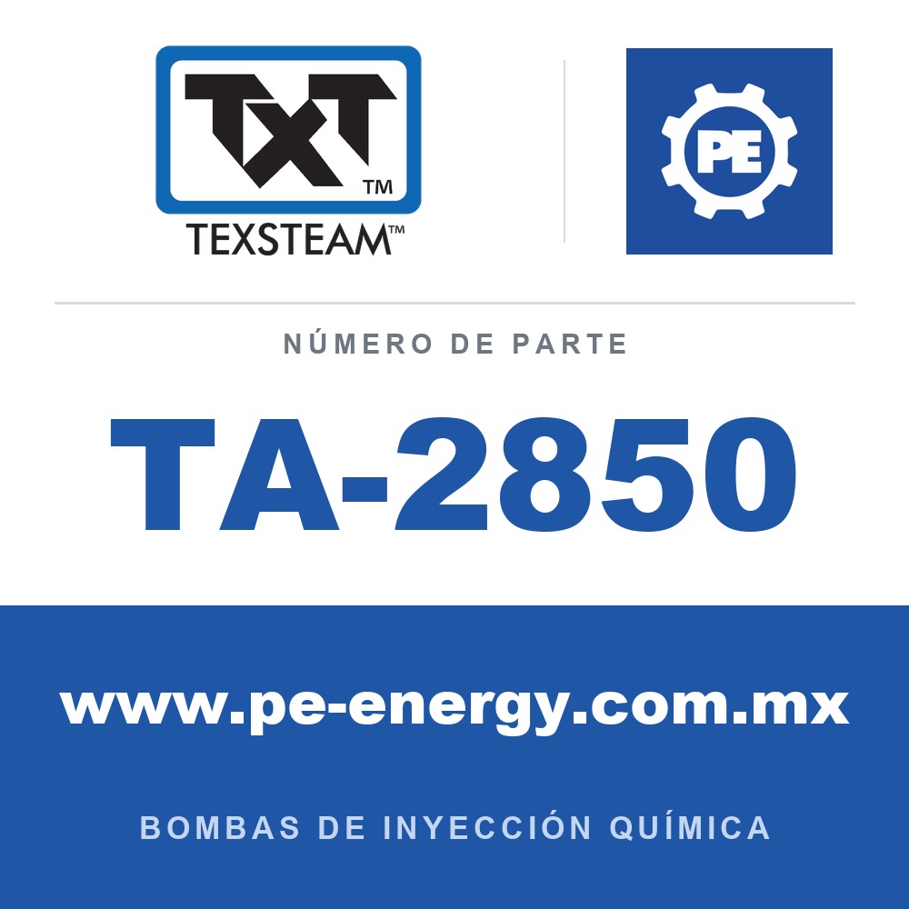 Texsteam TA-2850 - Texsteam TA 2850 - Componente de Válvula y Sello