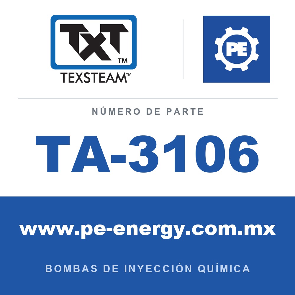 Texsteam TA-3106 - Texsteam TA 3106 - Componente de Válvula y Sello