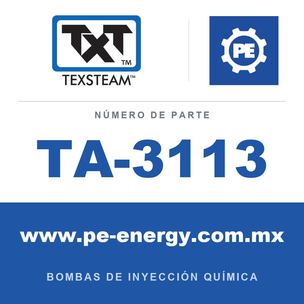 Texsteam TA-3113 - Texsteam TA 3113 - Componente de Válvula y Sello