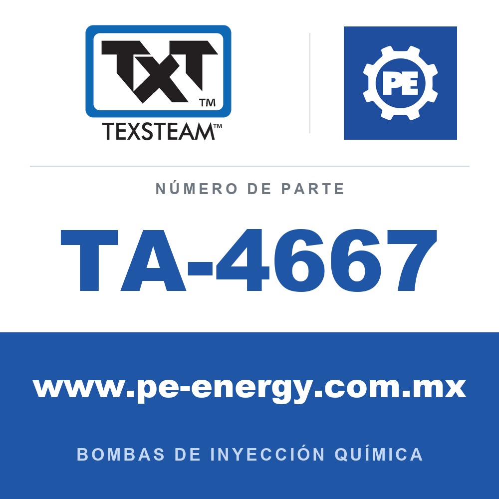 Texsteam TA-4667 - Texsteam TA 4667 - Componente de Válvula y Sello