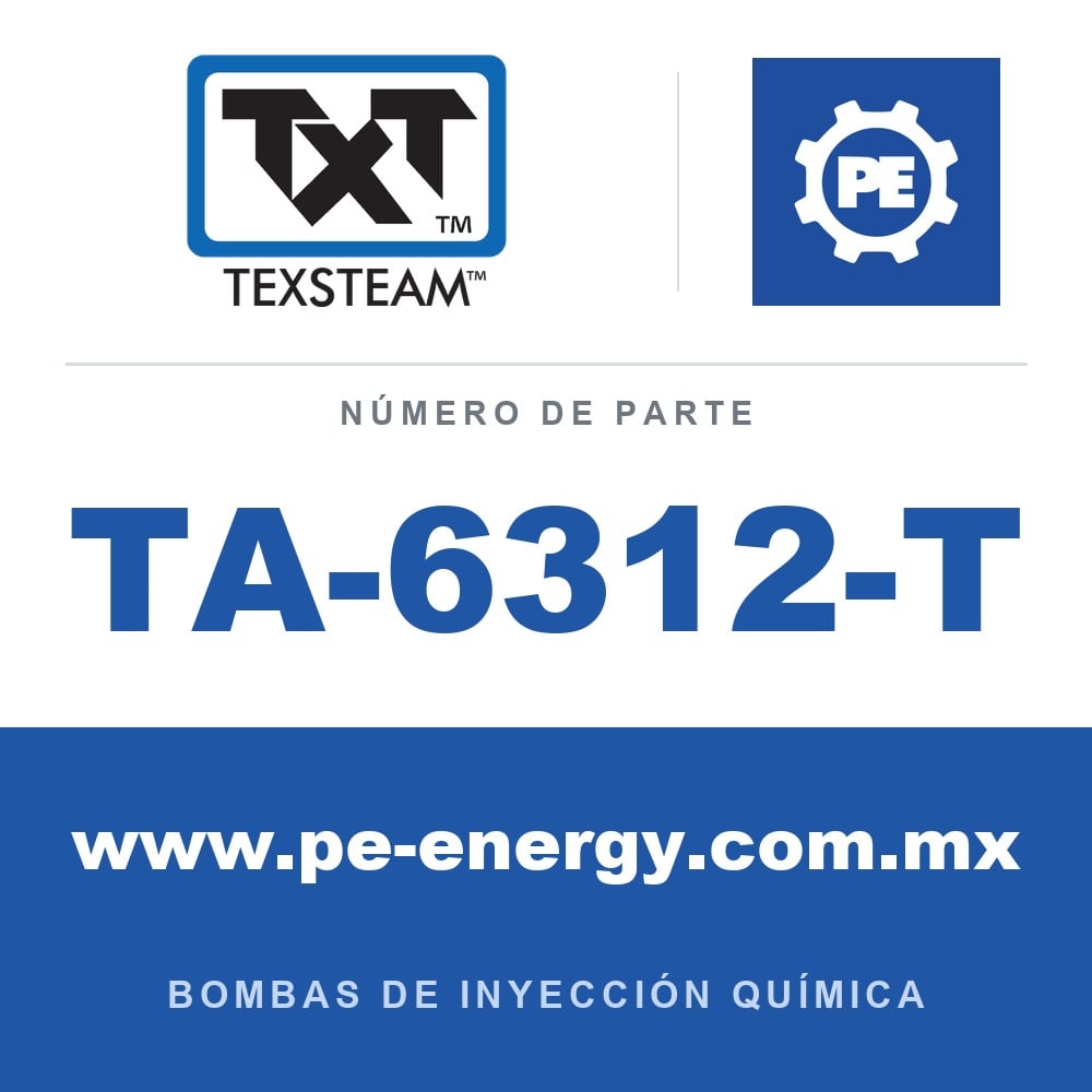 Texsteam TA-6312-T - Texsteam TA 6312-T - Componente de Válvula y Sello