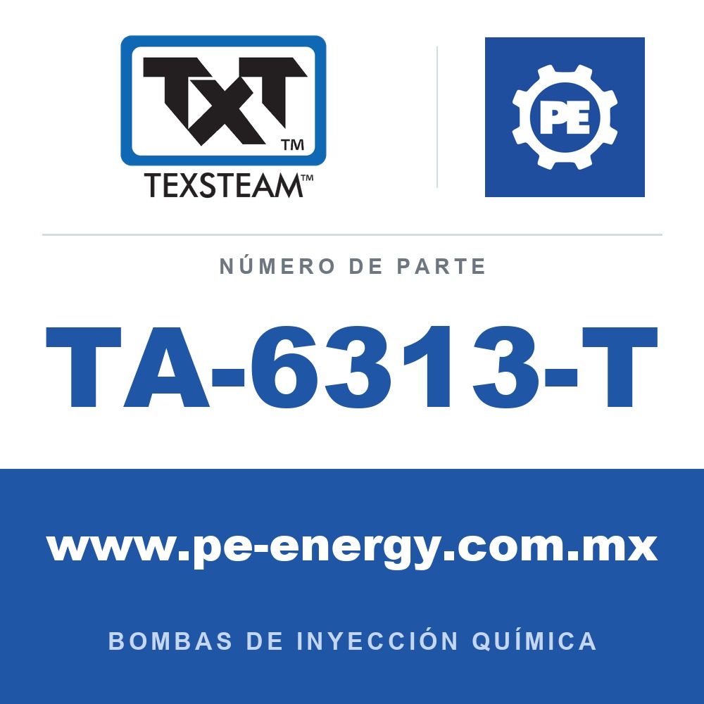 Texsteam TA-6313-T - Texsteam TA 6313-T - Componente de Válvula y Sello