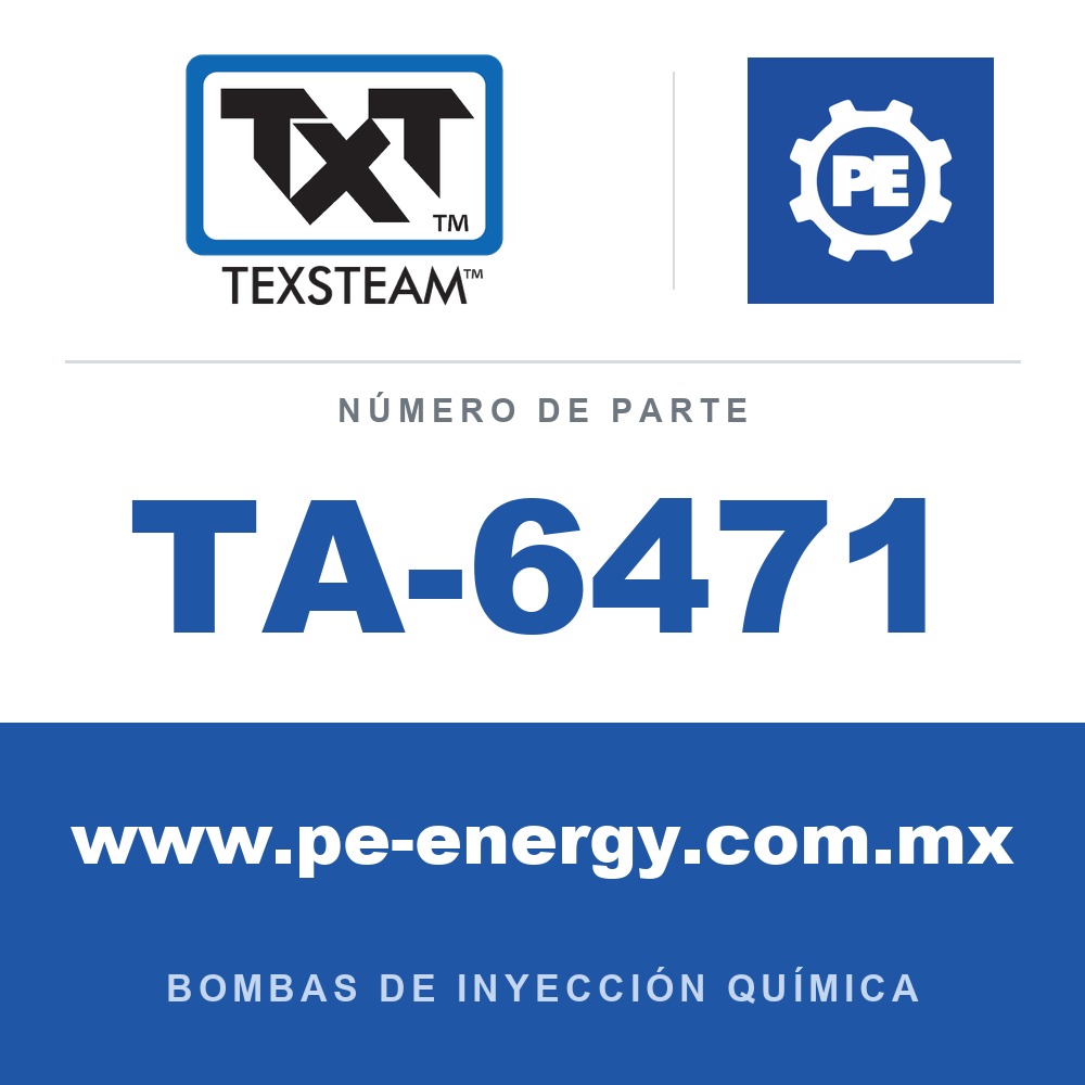 Texsteam TA-6471 - Texsteam TA 6471 - Componente de Válvula y Sello