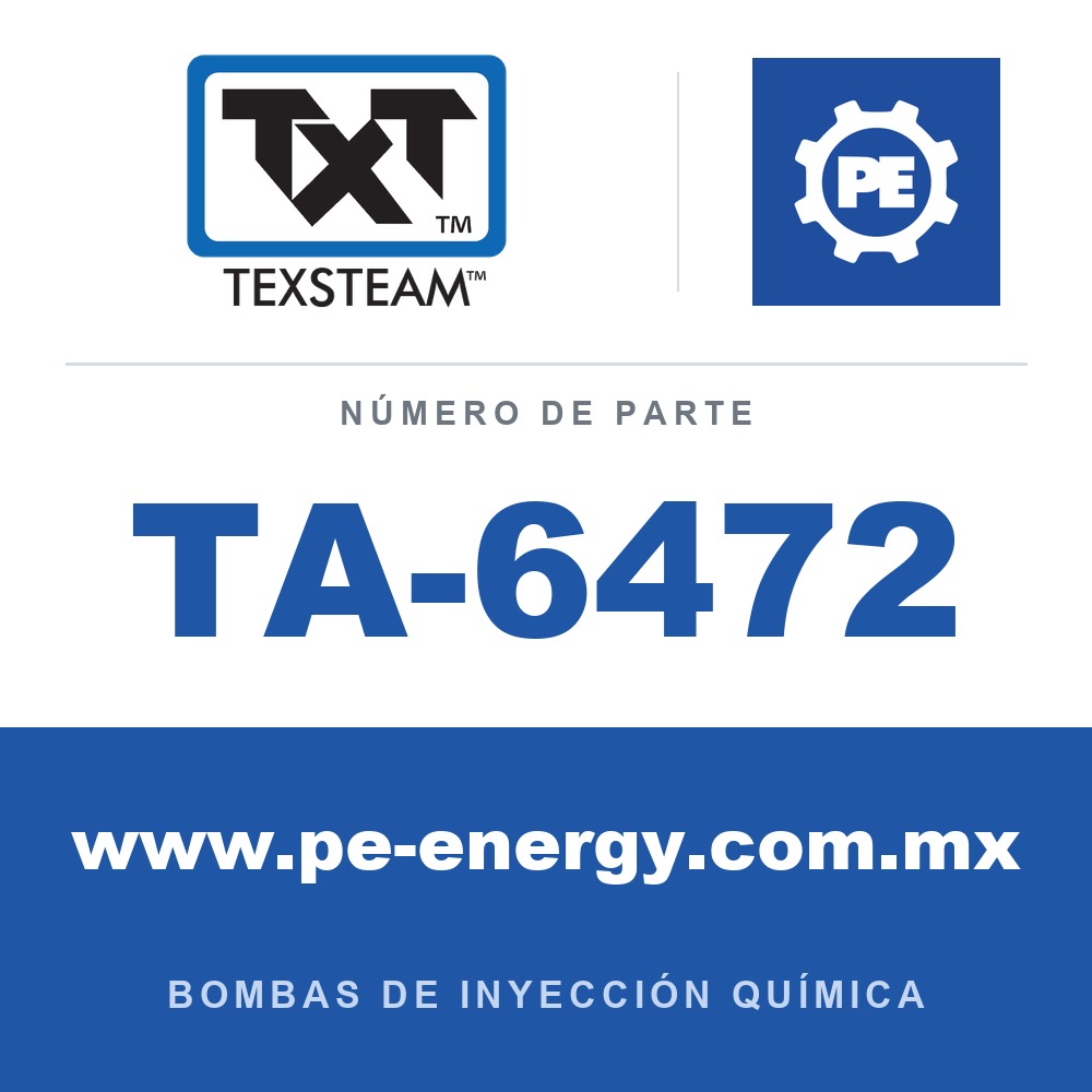 Texsteam TA-6472 - Texsteam TA 6472 - Componente de Válvula y Sello