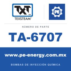 Texsteam TA-6707 - Texsteam TA 6707 - Componente de Válvula y Sello