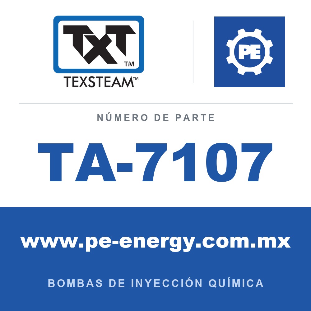 Texsteam TA-7107 - Texsteam TA 7107 - Componente de Válvula y Sello