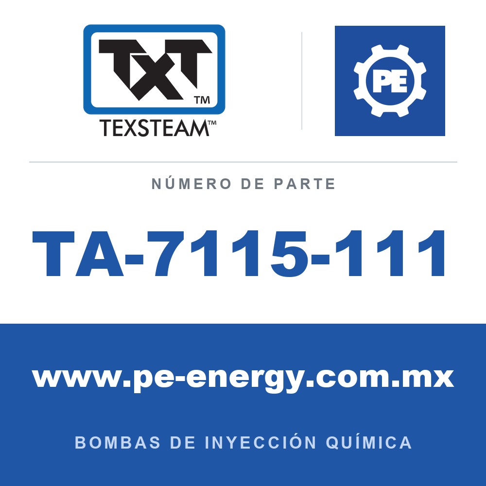 Texsteam TA-7115-111 - Texsteam TA 7115-111 - Componente de Válvula y Sello