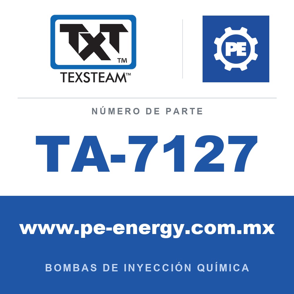 Texsteam TA-7127 - Texsteam TA 7127 - Componente de Válvula y Sello