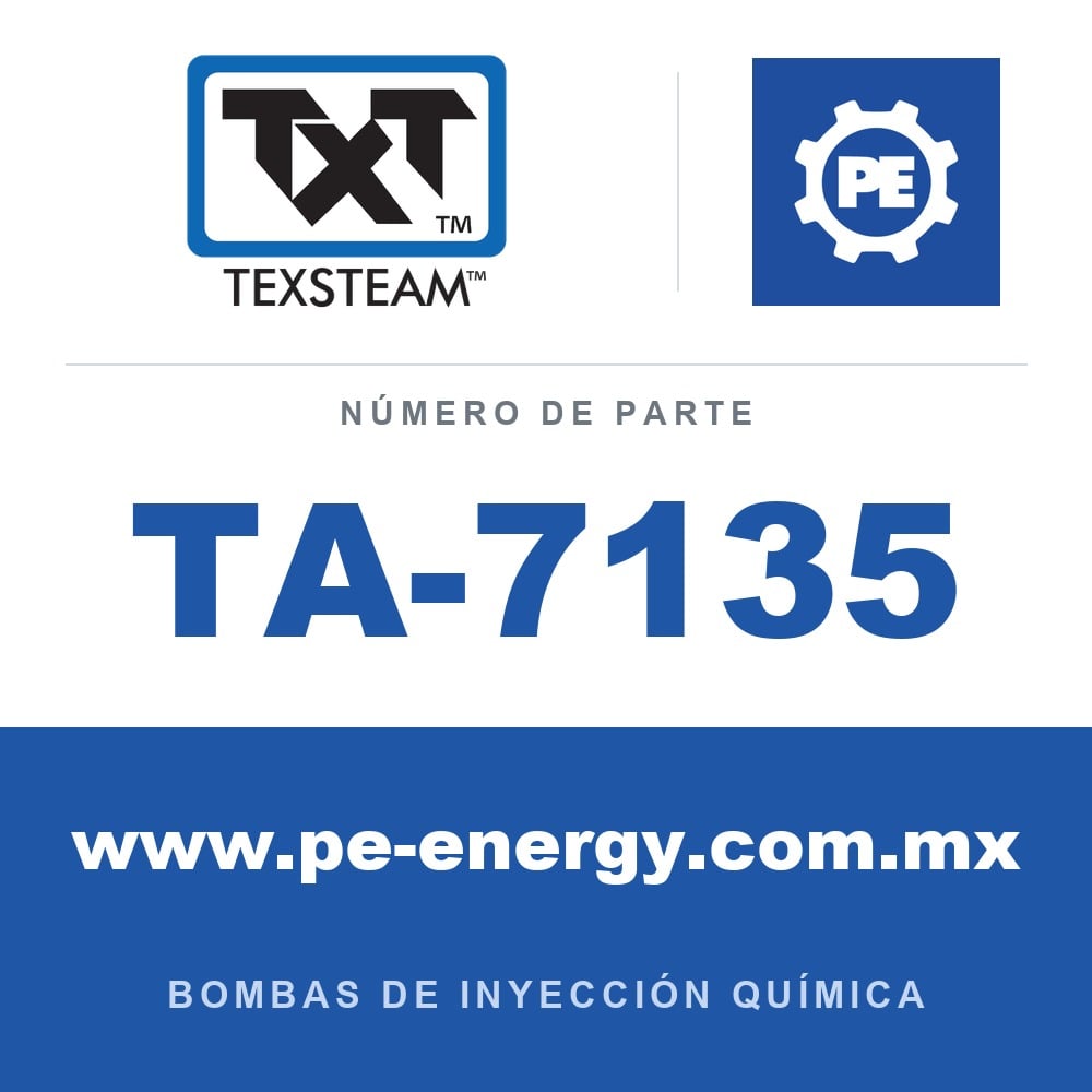 Texsteam TA-7135 - Texsteam TA 7135 - Componente de Válvula y Sello