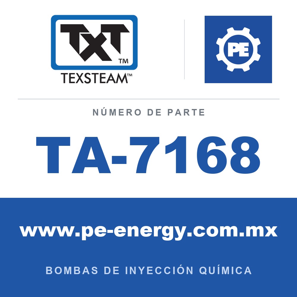 Texsteam TA-7168 - Texsteam TA 7168 - Componente de Válvula y Sello