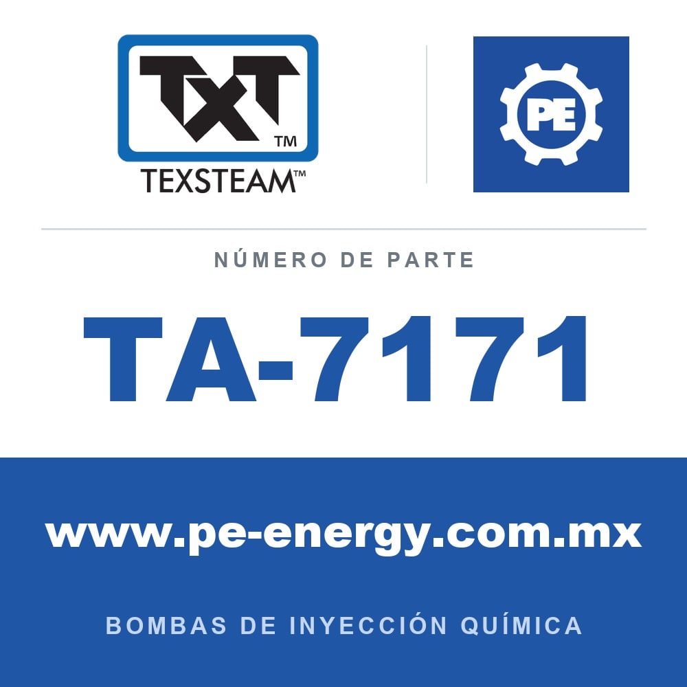 Texsteam TA-7171 - Texsteam TA 7171 - Componente de Válvula y Sello