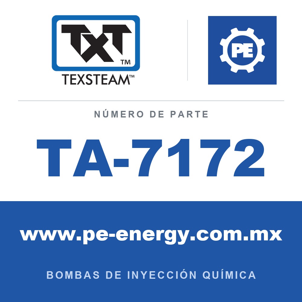 Texsteam TA-7172 - Texsteam TA 7172 - Componente de Válvula y Sello