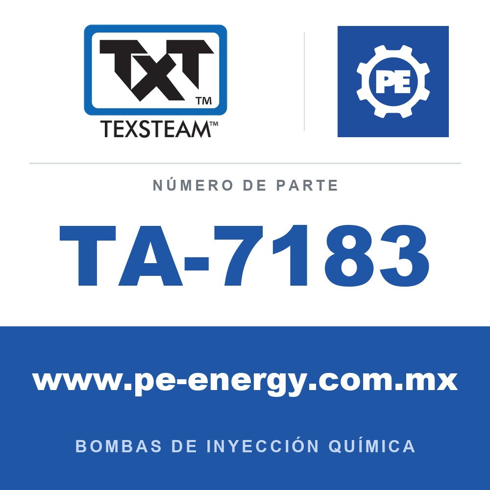 Texsteam TA-7183 - Texsteam TA 7183 - Componente de Válvula y Sello