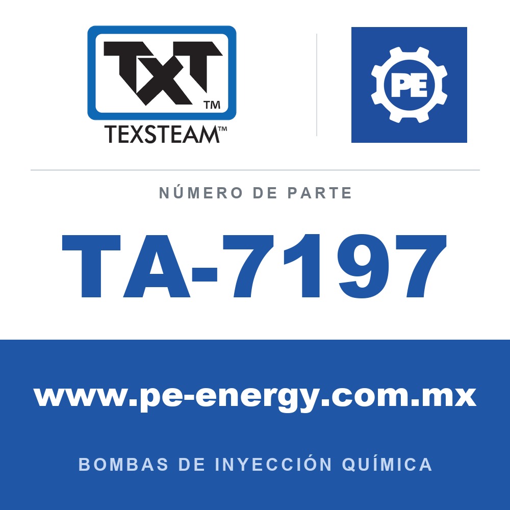 Texsteam TA-7197 - Texsteam TA 7197 - Componente de Válvula y Sello