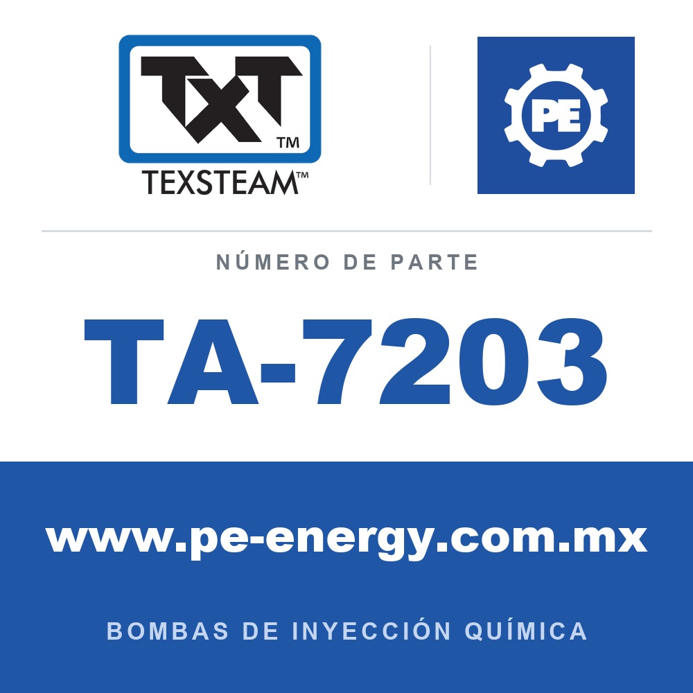Texsteam TA-7203 - Texsteam TA 7203 - Componente de Válvula y Sello