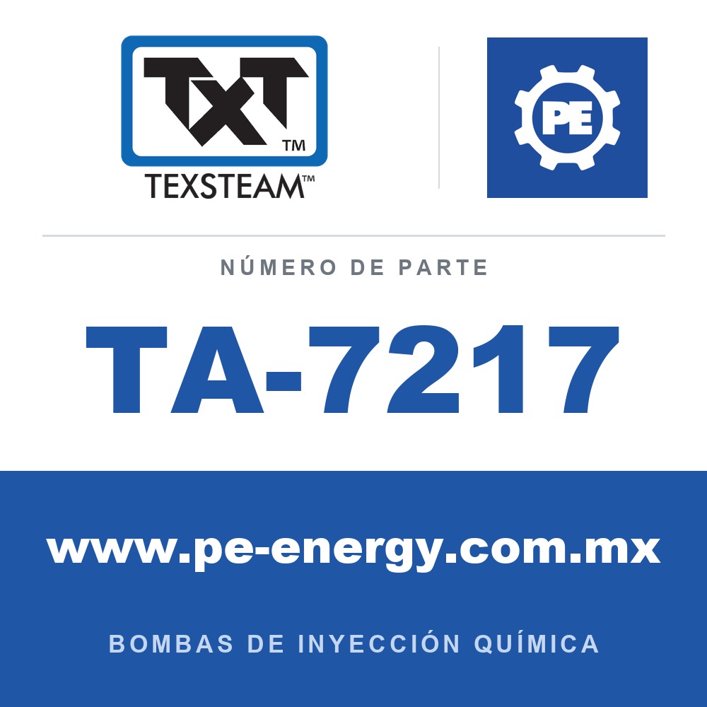 Texsteam TA-7217 - Texsteam TA 7217 - Componente de Válvula y Sello