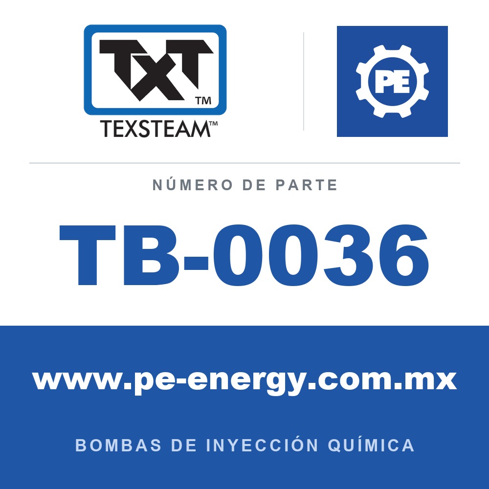 Texsteam TB-0036 - Texsteam TB 0036 - Componente del Cuerpo de Bomba
