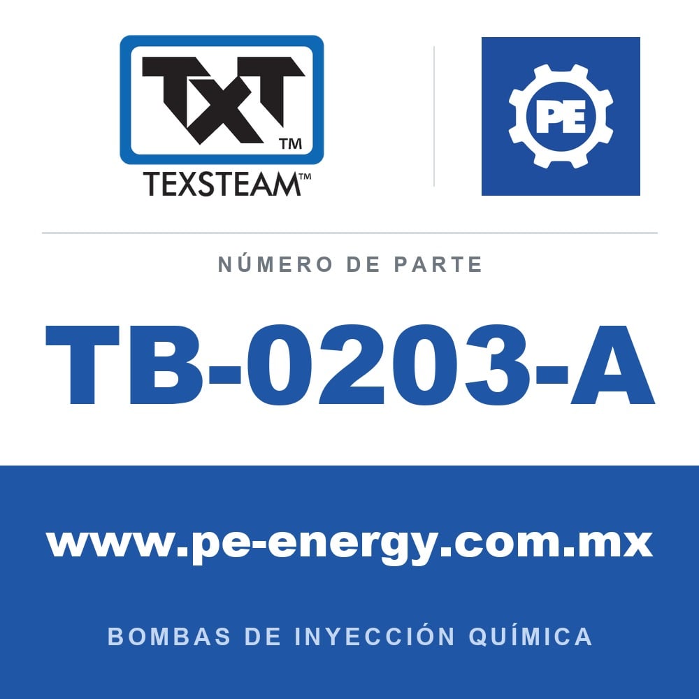 Texsteam TB-0203-A - Texsteam TB 0203-A - Componente de Cabezal del Cuerpo de Bomba